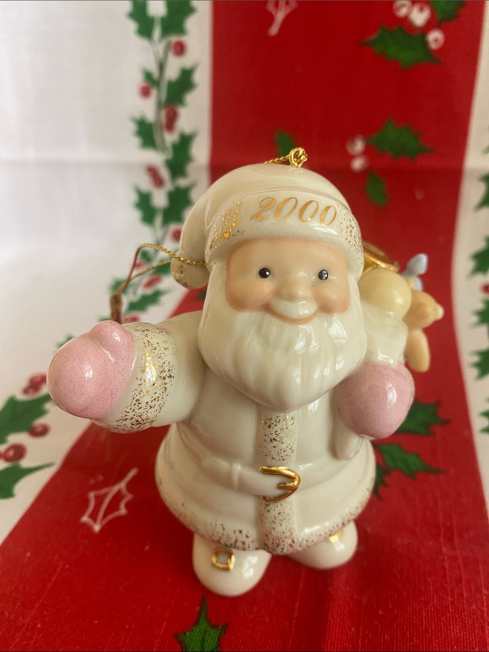 LENOX 2000 “Santa’s Special delivery” Porcelain Ornament